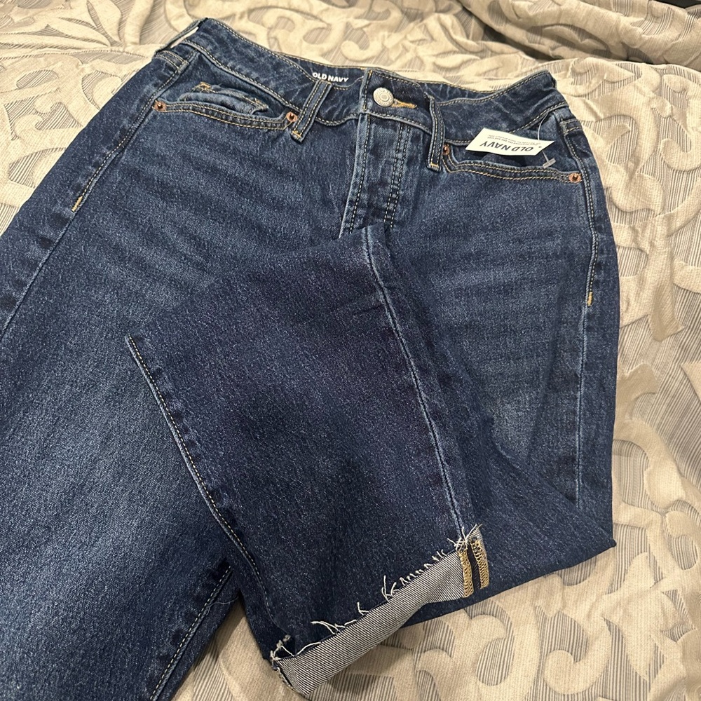 Straight denim jeans